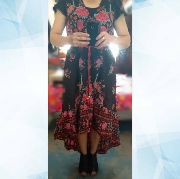 NWT stunning Boho bright floral maxi dress - Picture 2 of 8